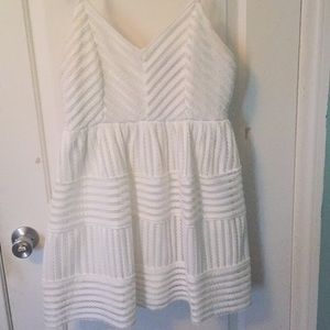 Mesh White Dress